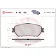 Jeu de 4 plaquettes de frein avant BREMBO P 83 105 - Visuel 2
