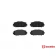 Jeu de 4 plaquettes de frein avant BREMBO P 83 106 - Visuel 1