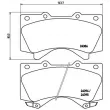 Jeu de 4 plaquettes de frein avant BREMBO P 83 107 - Visuel 2