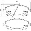Jeu de 4 plaquettes de frein avant BREMBO P 83 109 - Visuel 2