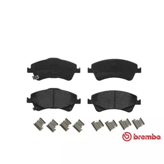 Jeu de 4 plaquettes de frein avant BREMBO