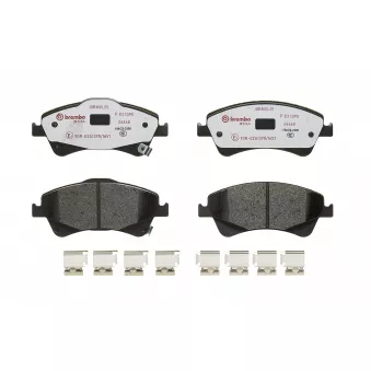 Jeu de 4 plaquettes de frein avant BREMBO P 83 109X