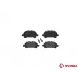 Jeu de 4 plaquettes de frein arrière BREMBO P 83 110 - Visuel 1