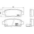 Jeu de 4 plaquettes de frein avant BREMBO P 83 111 - Visuel 2