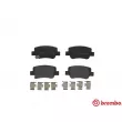 Jeu de 4 plaquettes de frein arrière BREMBO P 83 112 - Visuel 1