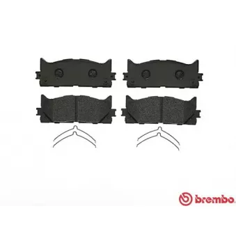 Jeu de 4 plaquettes de frein avant BREMBO P 83 117