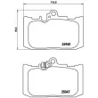 Jeu de 4 plaquettes de frein avant BREMBO P 83 131 - Visuel 2
