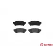 Jeu de 4 plaquettes de frein arrière BREMBO P 83 132 - Visuel 1