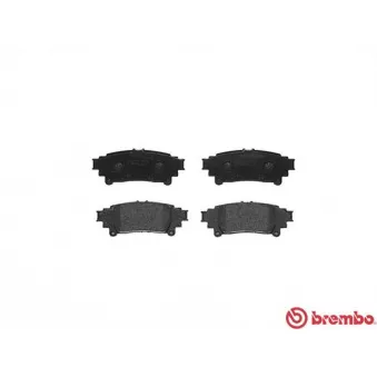 Jeu de 4 plaquettes de frein arrière BREMBO P 83 132