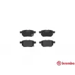 Jeu de 4 plaquettes de frein arrière BREMBO P 83 133 - Visuel 1