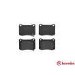 Jeu de 4 plaquettes de frein arrière BREMBO P 83 134 - Visuel 1