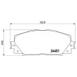 Jeu de 4 plaquettes de frein avant BREMBO P 83 141 - Visuel 2
