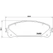 Jeu de 4 plaquettes de frein avant BREMBO P 83 145 - Visuel 2