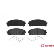 Jeu de 4 plaquettes de frein avant BREMBO P 83 145 - Visuel 1