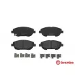 Jeu de 4 plaquettes de frein avant BREMBO P 83 148 - Visuel 1