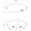 Jeu de 4 plaquettes de frein avant BREMBO P 83 150 - Visuel 2