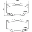 Jeu de 4 plaquettes de frein avant BREMBO P 83 151 - Visuel 2