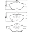 Jeu de 4 plaquettes de frein avant BREMBO P 83 159 - Visuel 2