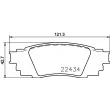 Jeu de 4 plaquettes de frein arrière BREMBO P 83 160 - Visuel 2