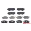Jeu de 4 plaquettes de frein arrière BREMBO P 83 160 - Visuel 1