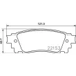 Jeu de 4 plaquettes de frein arrière BREMBO P 83 166 - Visuel 2