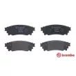 Jeu de 4 plaquettes de frein arrière BREMBO P 83 166 - Visuel 1