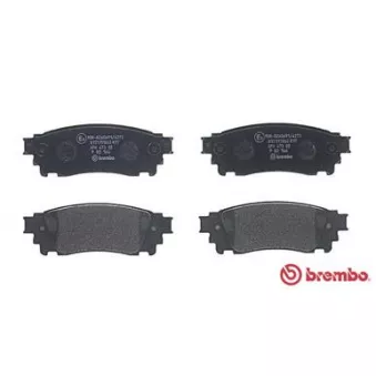 Jeu de 4 plaquettes de frein arrière BREMBO