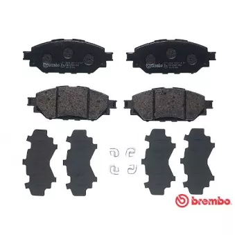 Jeu de 4 plaquettes de frein avant BREMBO P 83 167