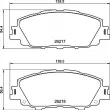 Jeu de 4 plaquettes de frein avant BREMBO P 83 175 - Visuel 2