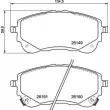 Jeu de 4 plaquettes de frein avant BREMBO P 83 177 - Visuel 2