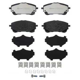 Jeu de 4 plaquettes de frein avant BREMBO P 83 177