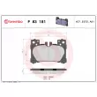 Jeu de 4 plaquettes de frein arrière BREMBO P 83 181 - Visuel 2