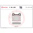 Jeu de 4 plaquettes de frein avant BREMBO P 85 003 - Visuel 2