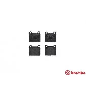 Jeu de 4 plaquettes de frein avant BREMBO P 85 003