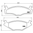 Jeu de 4 plaquettes de frein avant BREMBO P 85 005 - Visuel 2