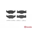 Jeu de 4 plaquettes de frein avant BREMBO P 85 005 - Visuel 1
