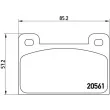 Jeu de 4 plaquettes de frein avant BREMBO P 85 006 - Visuel 2