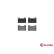 Jeu de 4 plaquettes de frein avant BREMBO P 85 006 - Visuel 1