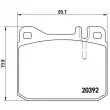 Jeu de 4 plaquettes de frein avant BREMBO P 85 007 - Visuel 2