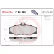 Jeu de 4 plaquettes de frein avant BREMBO P 85 008 - Visuel 2