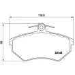 Jeu de 4 plaquettes de frein avant BREMBO P 85 011 - Visuel 2