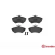 Jeu de 4 plaquettes de frein avant BREMBO P 85 011 - Visuel 1
