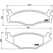 Jeu de 4 plaquettes de frein avant BREMBO P 85 012 - Visuel 2