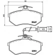 Jeu de 4 plaquettes de frein avant BREMBO P 85 016 - Visuel 2