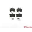 Jeu de 4 plaquettes de frein arrière BREMBO P 85 017 - Visuel 1