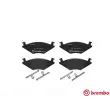 Jeu de 4 plaquettes de frein avant BREMBO P 85 019 - Visuel 1