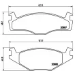 Jeu de 4 plaquettes de frein avant BREMBO P 85 024 - Visuel 2