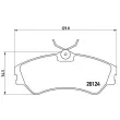 Jeu de 4 plaquettes de frein avant BREMBO P 85 028 - Visuel 2