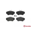 Jeu de 4 plaquettes de frein avant BREMBO P 85 029 - Visuel 1