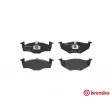 Jeu de 4 plaquettes de frein avant BREMBO P 85 030 - Visuel 1